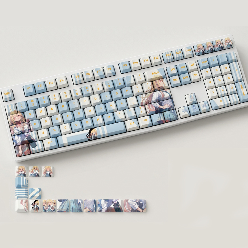 Anime Gaming Keycaps 122 Keys  - Gaming Accessories Aesthetic ulasan dan harga