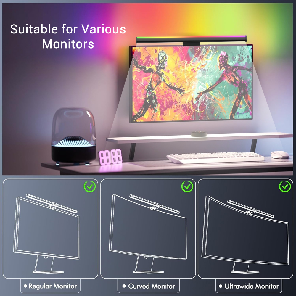 Wifi Computer Lightbar Monitor - Accessories For Your Gaming Room ulasan dan harga