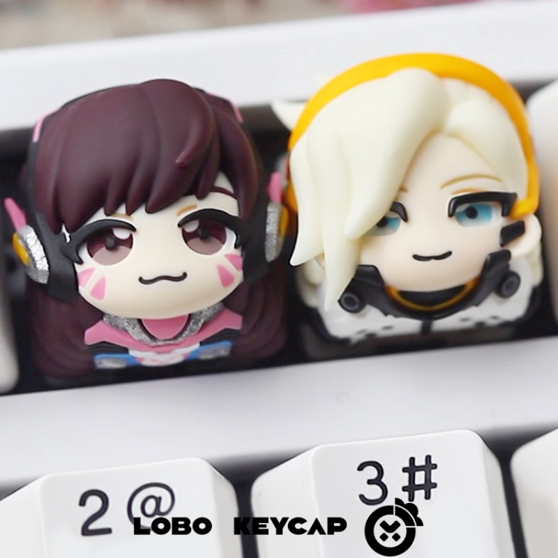 OW Kiriko & D.Va Resin Artisan - Gaming Accessories Aesthetic ulasan dan harga
