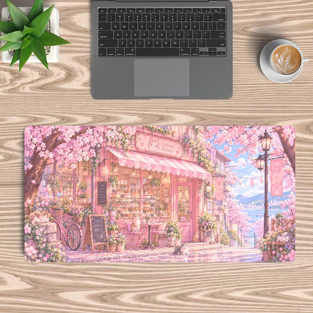 Cherry Blossom Shop Mouse Pads - Gaming Accessories Shop ulasan dan harga