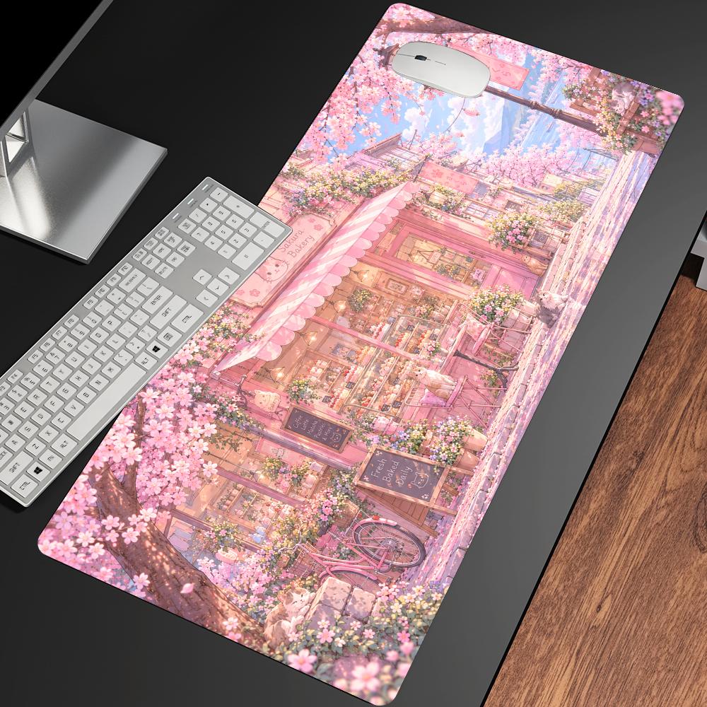 Cherry Blossom Shop Desk Mat T - Gaming Accessories Shop ulasan dan harga