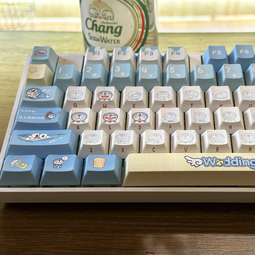 Original Doraemon Keycaps 120  - Gaming Accessories Aesthetic ulasan dan harga
