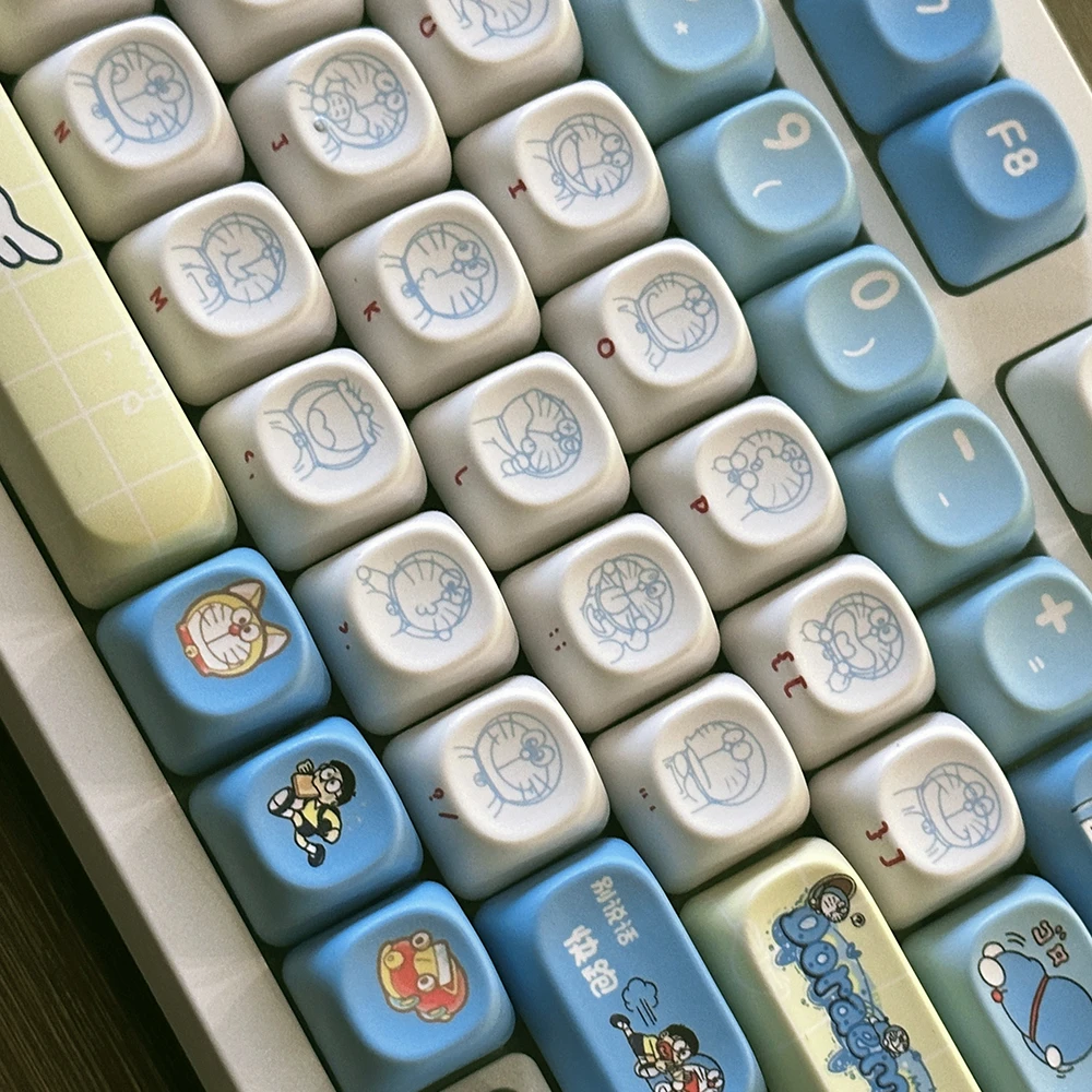 Original Doraemon Keycaps 120  - Gaming Accessories Aesthetic ulasan dan harga