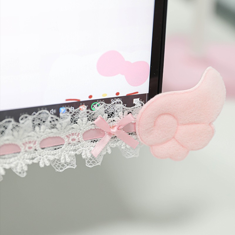 Cute Lace Monitor Frame Decor  - Accessories For Your Gaming Room ulasan dan harga