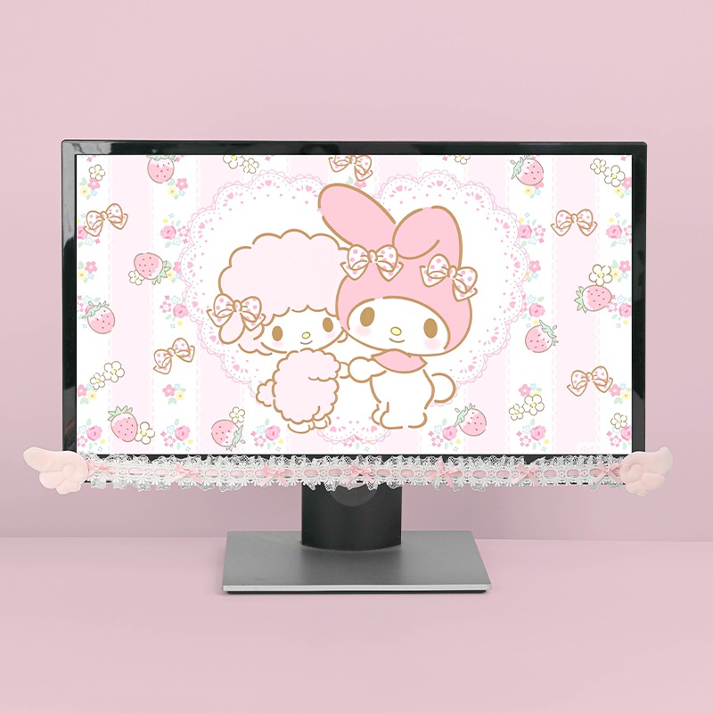 Cute Lace Monitor Frame Decor  - Accessories For Your Gaming Room ulasan dan harga